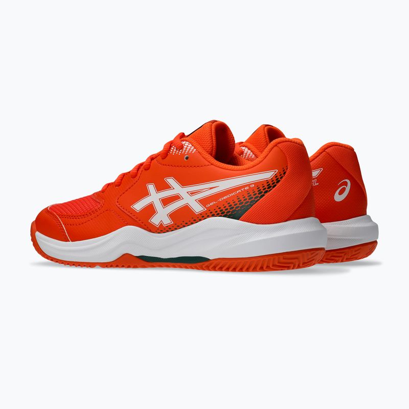 Padelio bateliai ASICS Gel-Dedicate 9 Padel GS energy orange/white 3