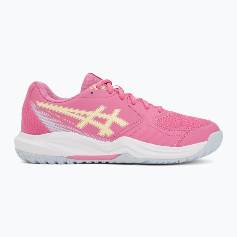 Vaikiški teniso batai ASICS Gel-Dedicate 9 GS dragon fruit/soft yellow 2