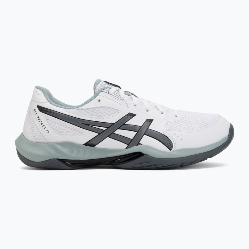 Vyriški tinklinio bateliai ASICS Gel-Rocket 12 white/steel grey 2