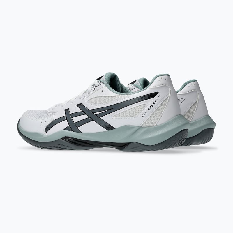 Vyriški tinklinio bateliai ASICS Gel-Rocket 12 white/steel grey 4