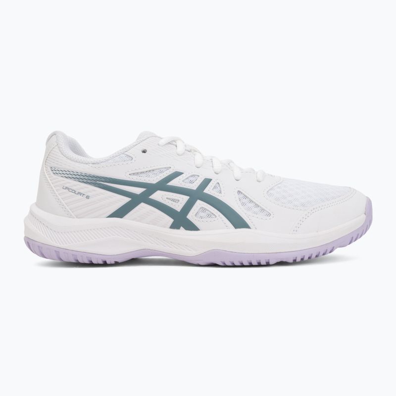 Moteriški batai ASICS Upcourt 6 white/foggy teal 2