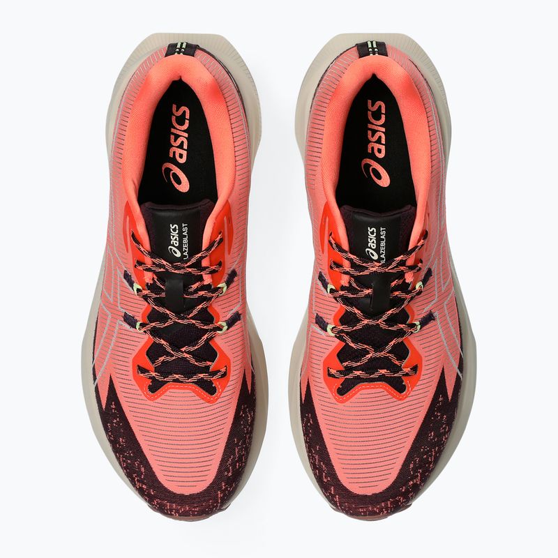 Vyriški bėgimo bateliai Asics Blazeblast sun coral/dark aubergine 6