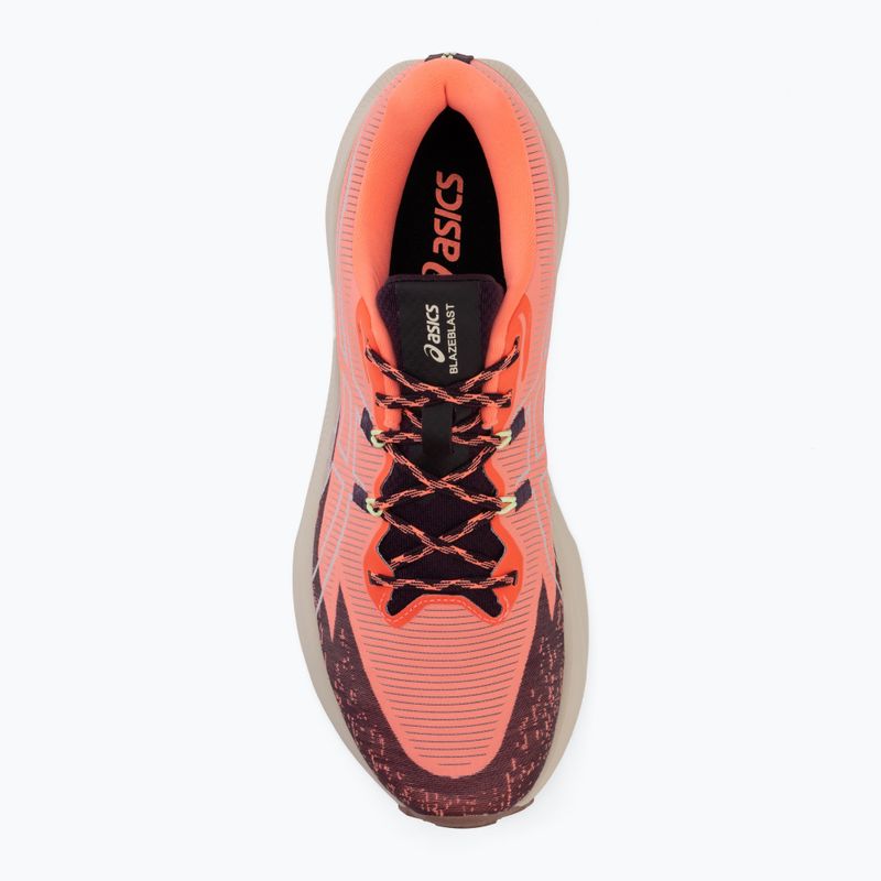 Vyriški bėgimo bateliai Asics Blazeblast sun coral/dark aubergine 5
