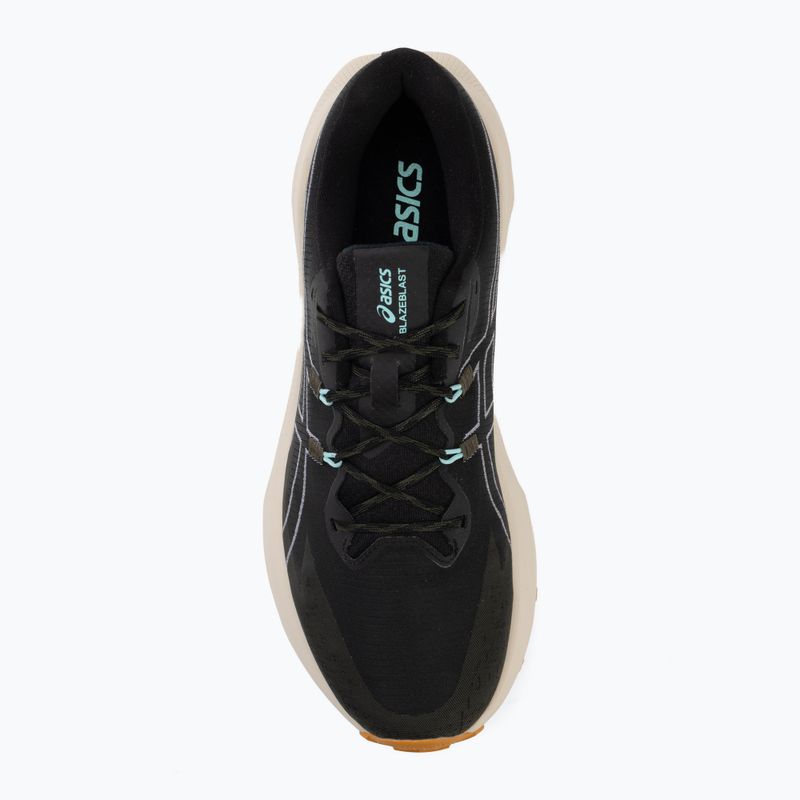 Vyriški bėgimo bateliai Asics Blazeblast juoda/smėlio spalva 5