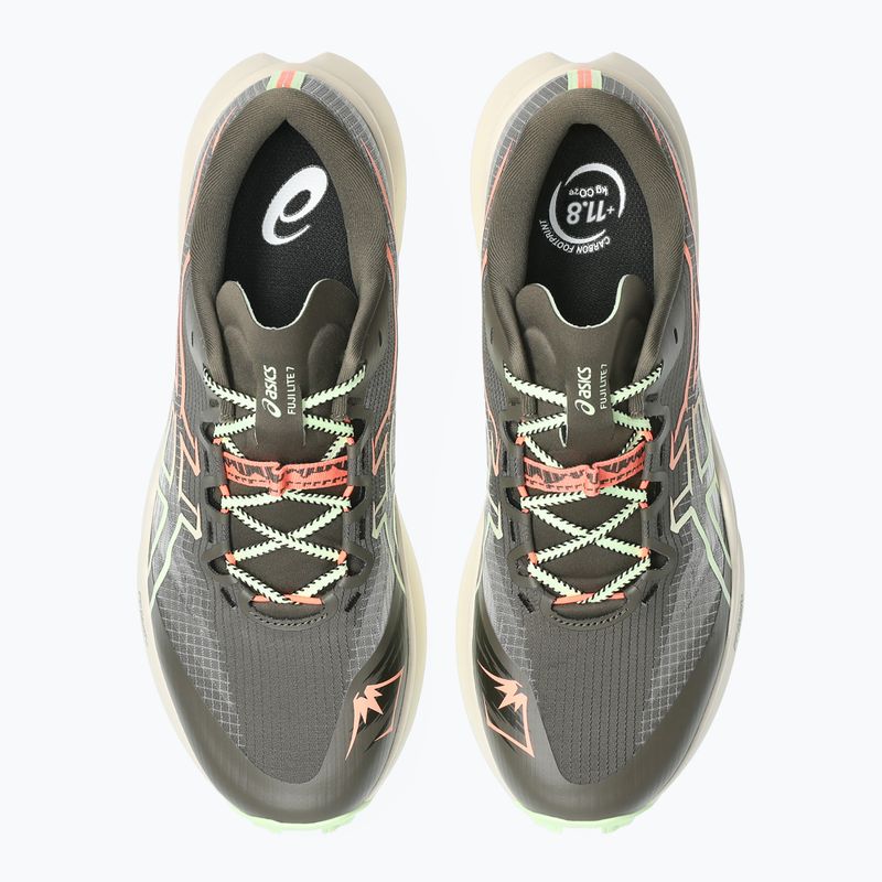 Bėgimo batai Asics Fuji Lite 7 kuriiro brown/illuminate yellow 4