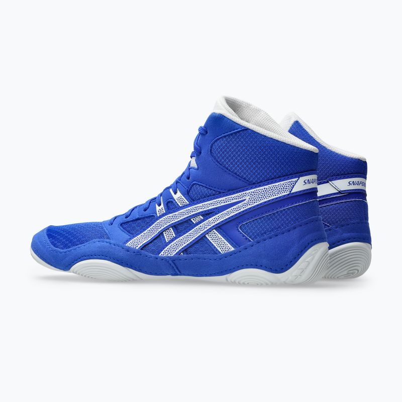 Imtynių batai ASICS Snapdown 4 neon blue/white 4