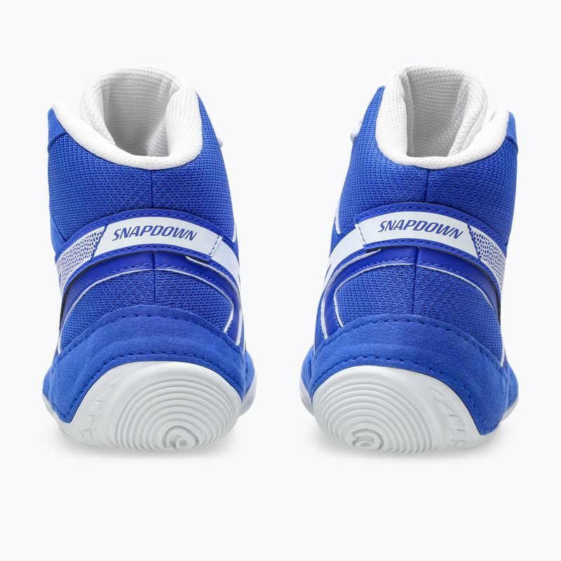Imtynių batai ASICS Snapdown 4 neon blue/white 5