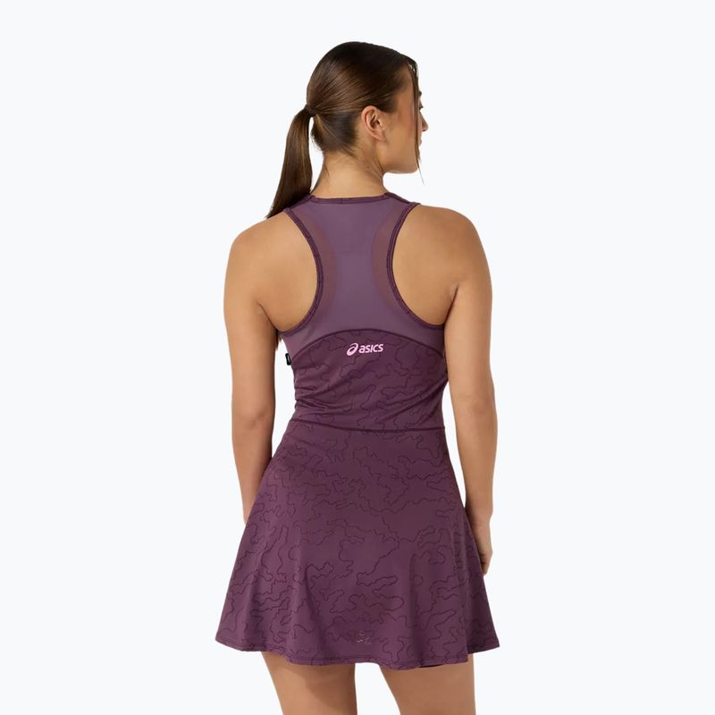 Teniso suknelė ASICS Match Jacquard Dress Dark Aubergine 2
