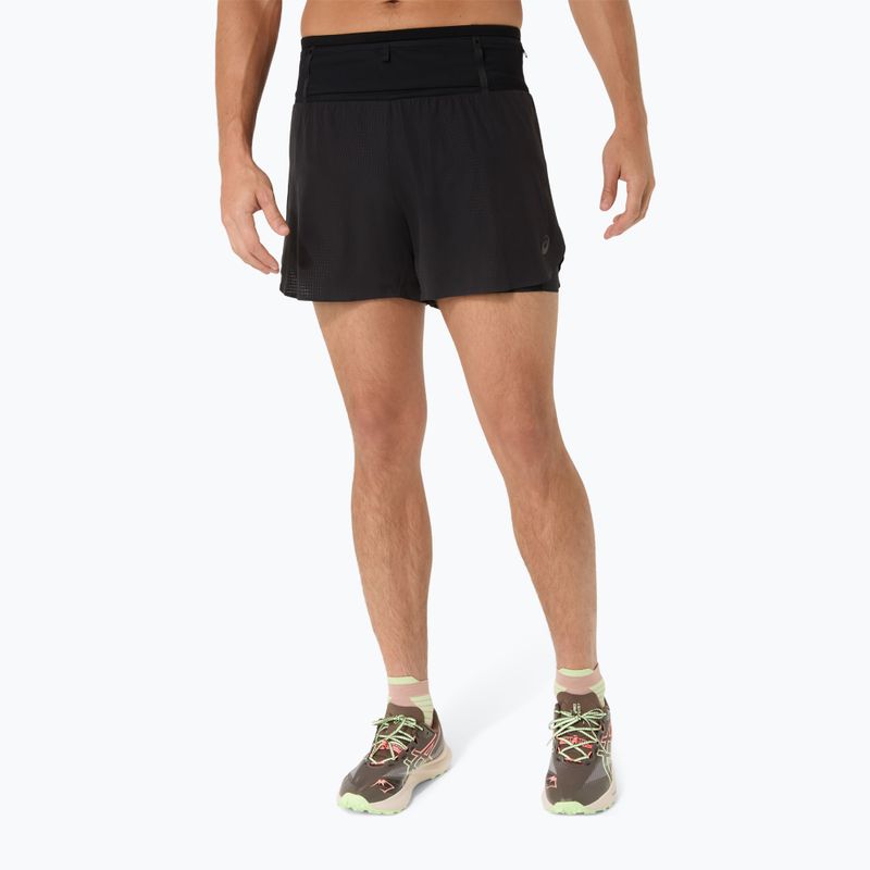 Vyriški bėgimo šortai ASICS Fujitrail Elite performance black