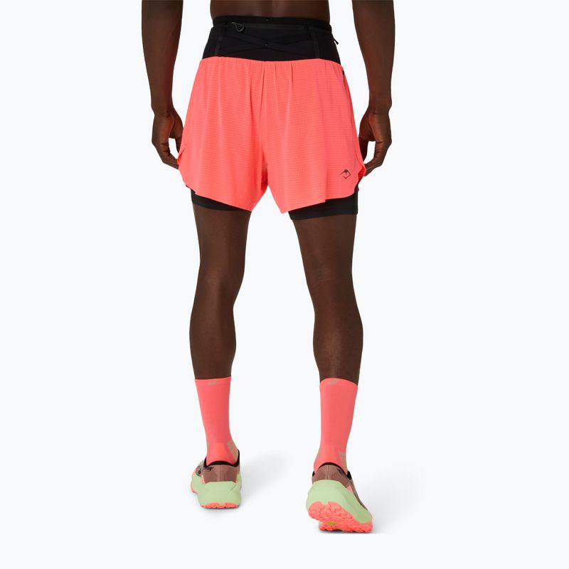 Vyriški bėgimo šortai ASICS Fujitrail Elite blazing coral 2