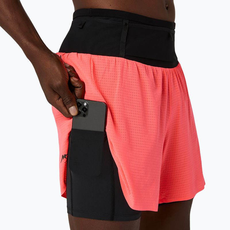 Vyriški bėgimo šortai ASICS Fujitrail Elite blazing coral 4