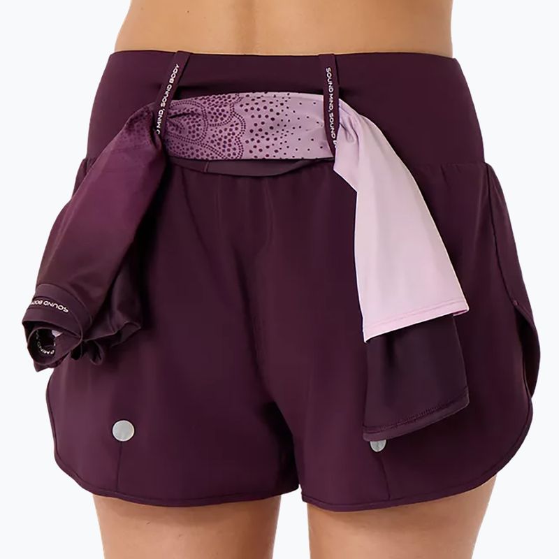 Moteriški bėgimo šortai Asics Road 3.5In Short Dark Aubergine 4