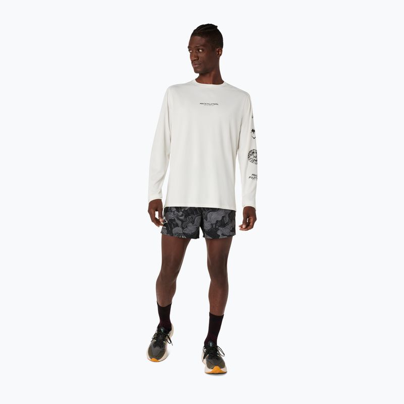 Vyriški bėgimo marškinėliai su ilgomis rankovėmis  Asics Fujitrail Logo Ls Top Cream 2