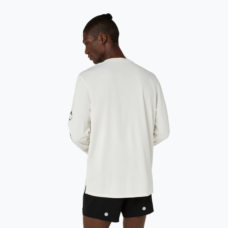 Vyriški bėgimo marškinėliai su ilgomis rankovėmis  Asics Fujitrail Logo Ls Top Cream 3