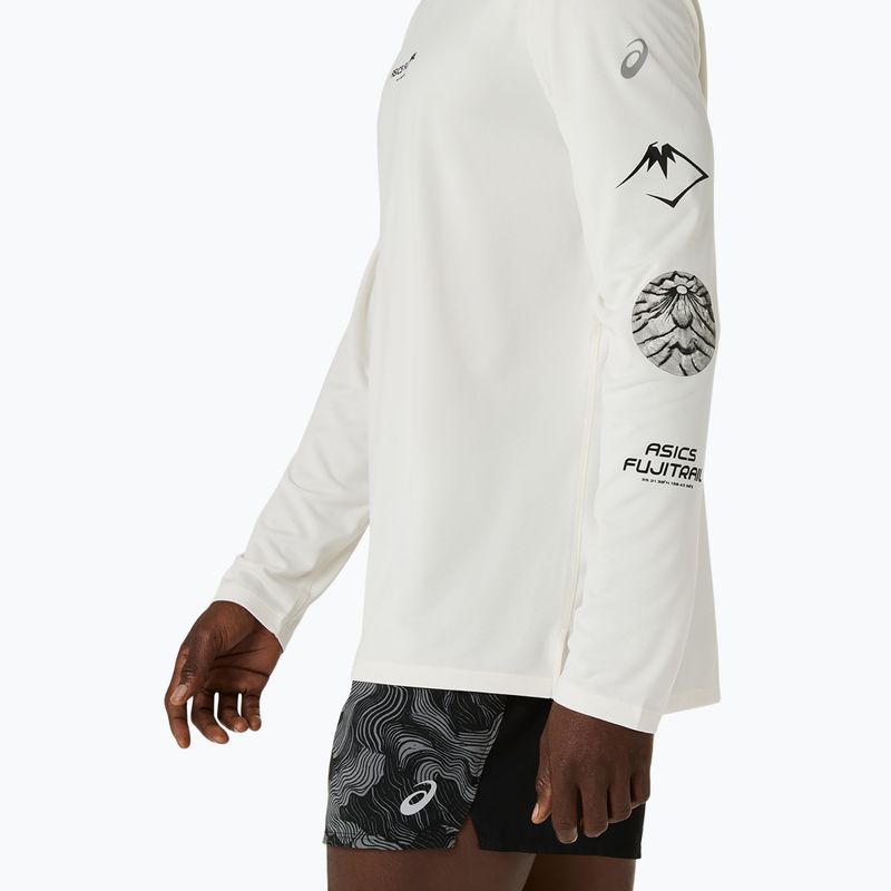 Vyriški bėgimo marškinėliai su ilgomis rankovėmis  Asics Fujitrail Logo Ls Top Cream 6