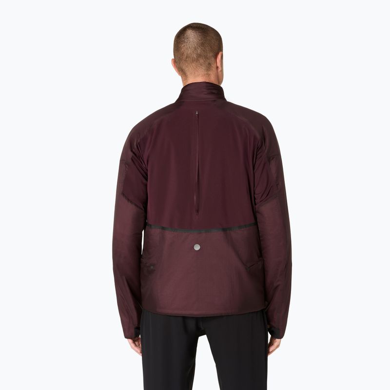 Vyriška bėgimo striukė ASICS Road Winter Jacket dark currant 3
