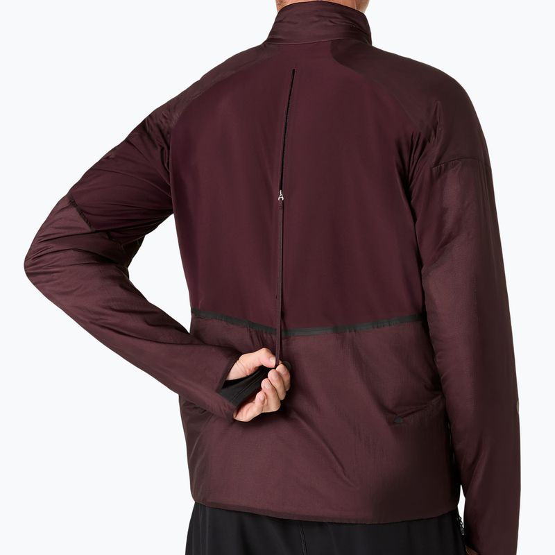 Vyriška bėgimo striukė ASICS Road Winter Jacket dark currant 8