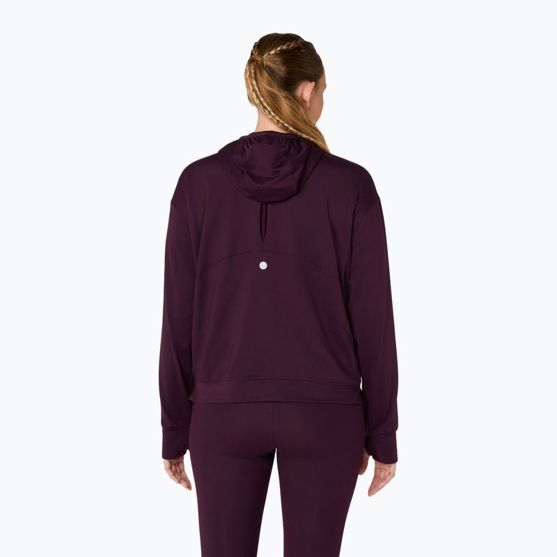 Moteriškas bėgimo džemperis ASICS Nagino Run Winter Hoodie dark aubergine 3