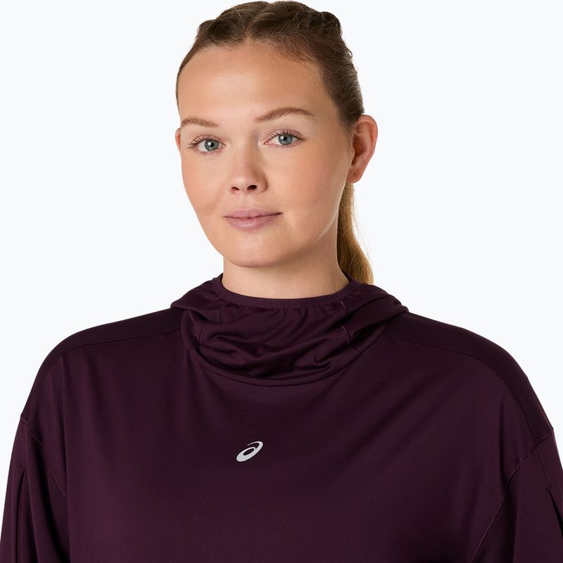 Moteriškas bėgimo džemperis ASICS Nagino Run Winter Hoodie dark aubergine 5