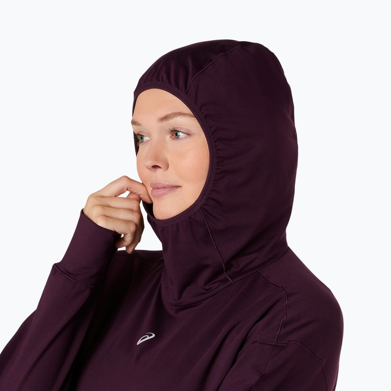 Moteriškas bėgimo džemperis ASICS Nagino Run Winter Hoodie dark aubergine 6