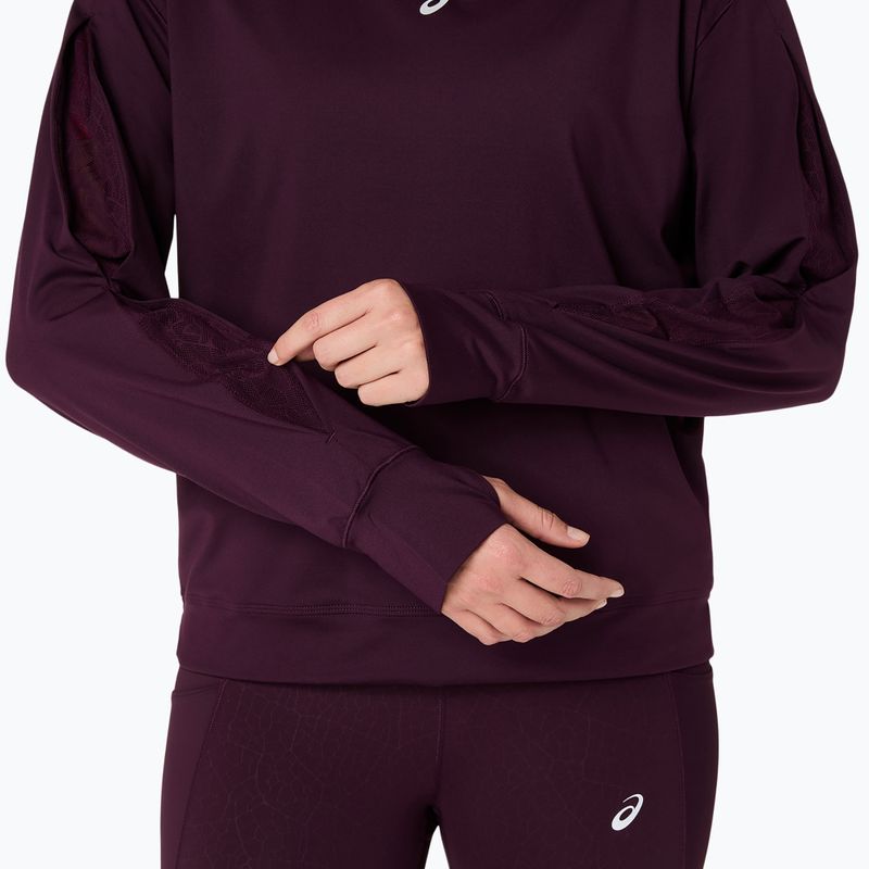 Moteriškas bėgimo džemperis ASICS Nagino Run Winter Hoodie dark aubergine 9