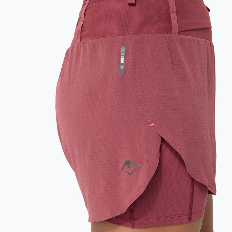 Moteriški bėgimo šortai ASICS Fujitrail Elite brisket red 8