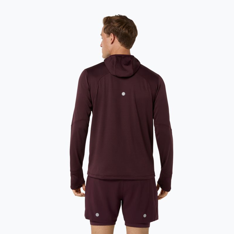 Vyriškas bėgimo džemperis ASICS Road Winter Ls Hoodie dark currant 3