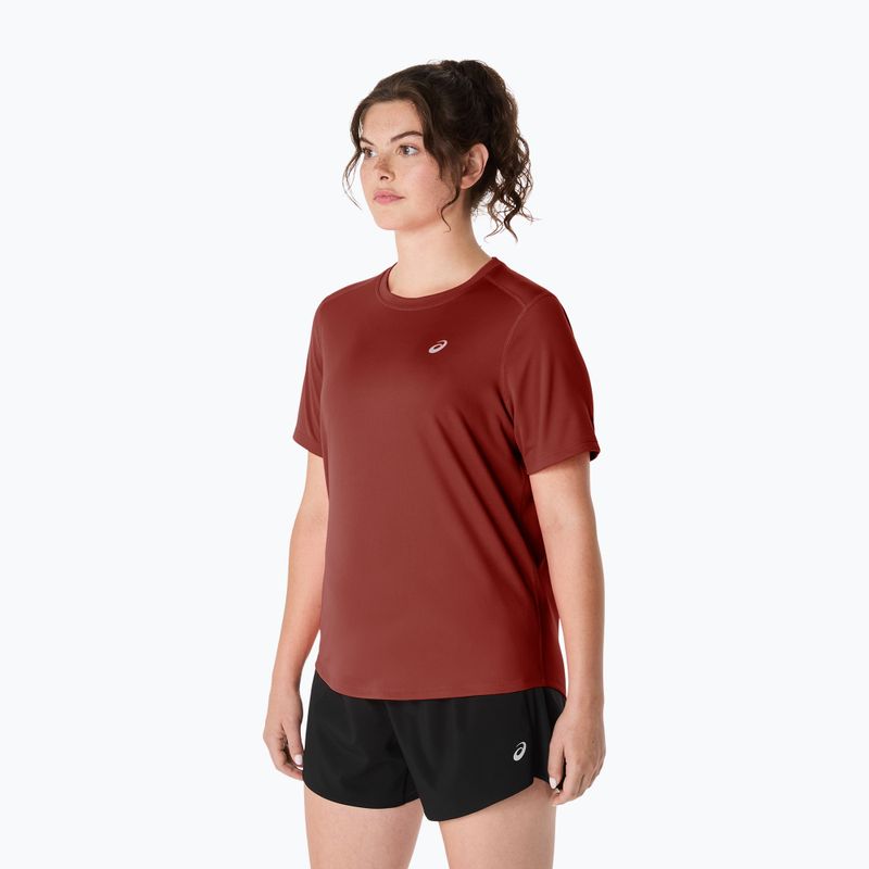 Moteriški bėgimo marškinėliai ASICS Core Ss Top singed red 4
