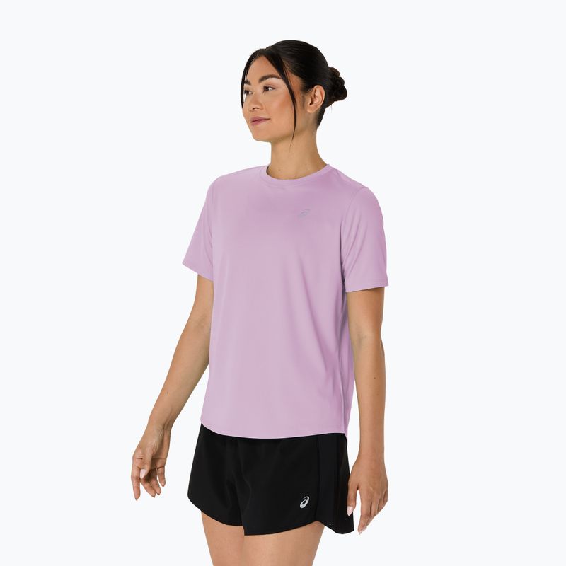 Moteriški bėgimo marškinėliai ASICS Core Ss Top hazy lilac 4
