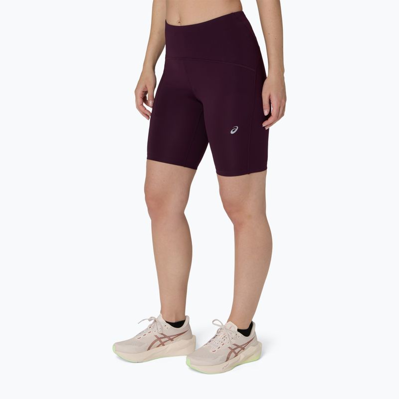 Moteriški bėgimo šortai Asics Road High Waist 8In Sprinter dark aubergine 4