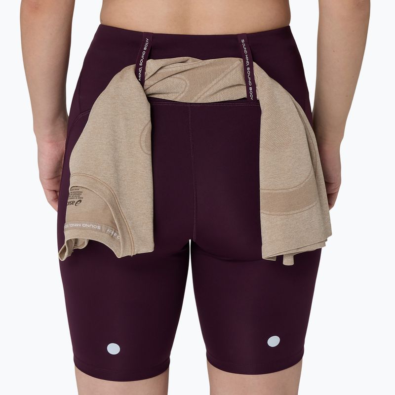 Moteriški bėgimo šortai Asics Road High Waist 8In Sprinter dark aubergine 8