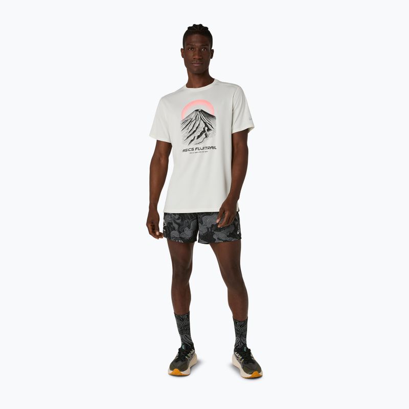 Vyriški bėgimo marškinėliai Asics Fujitrail Logo Ss Top Cream 2