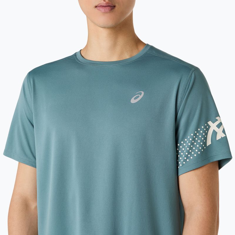 Vyriški bėgimo marškinėliai ASICS Icon foggy teal 5