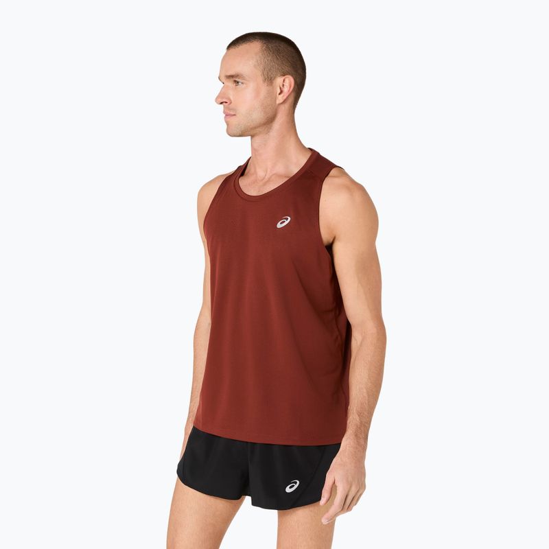 Vyriški bėgimo marškinėliai ASICS Core Singlet singed red 4