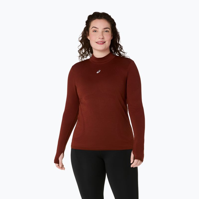 Moteriškas termo džemperis ASICS Road Winter Seamless Top singed red