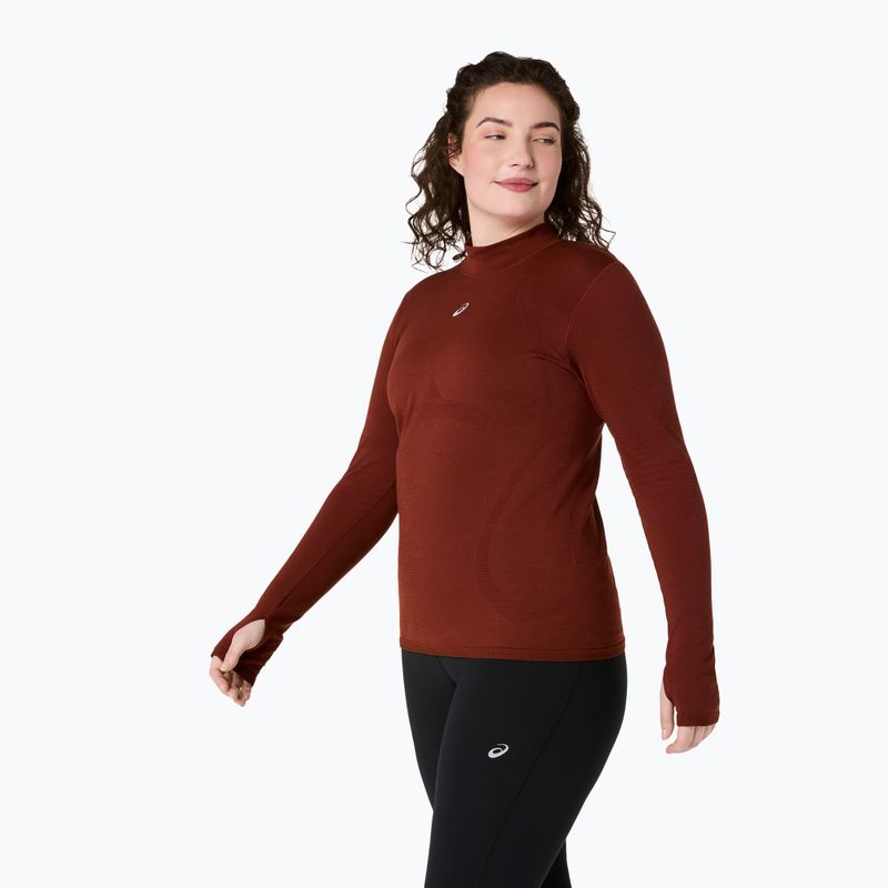 Moteriškas termo džemperis ASICS Road Winter Seamless Top singed red 4