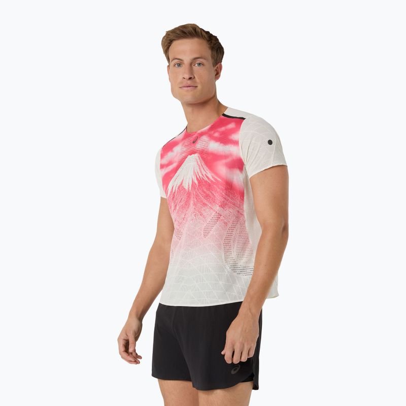 Vyriški bėgimo marškinėliai ASICS Fujitrail Elite Graphic cream 4