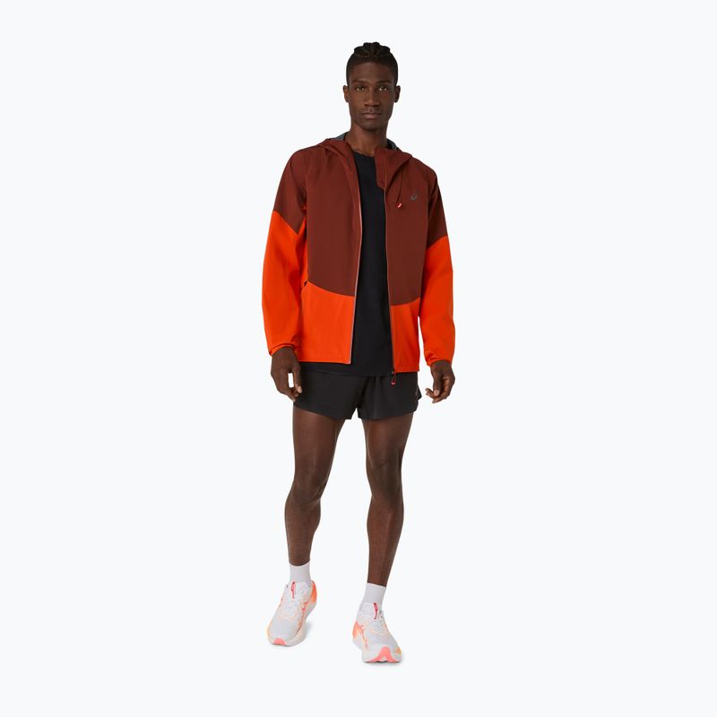 Vyriška bėgimo striukė ASICS Metarun Legend Jacket cherry tomato/singed red 2