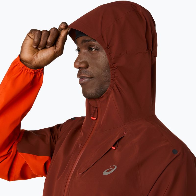 Vyriška bėgimo striukė ASICS Metarun Legend Jacket cherry tomato/singed red 5