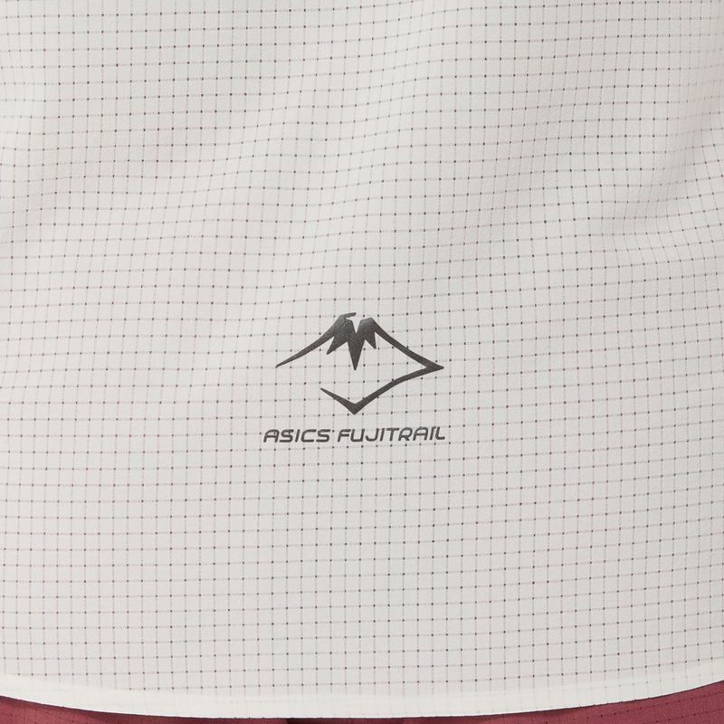 Moteriški bėgimo marškinėliai ASICS Fujitrail Elite Graphic kremas 6