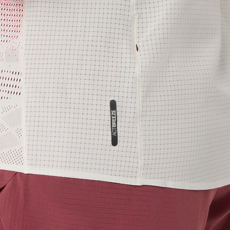 Moteriški bėgimo marškinėliai ASICS Fujitrail Elite Graphic kremas 7