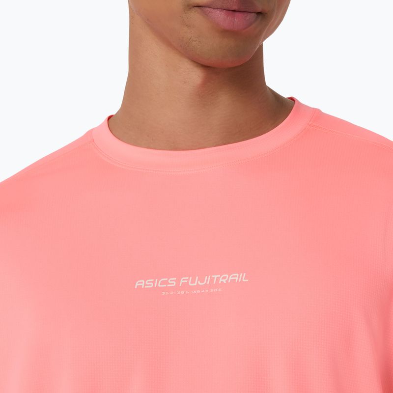 Vyriški bėgimo marškinėliai su ilgomis rankovėmis  Asics Fujitrail Logo Ls Top Sun Coral 5
