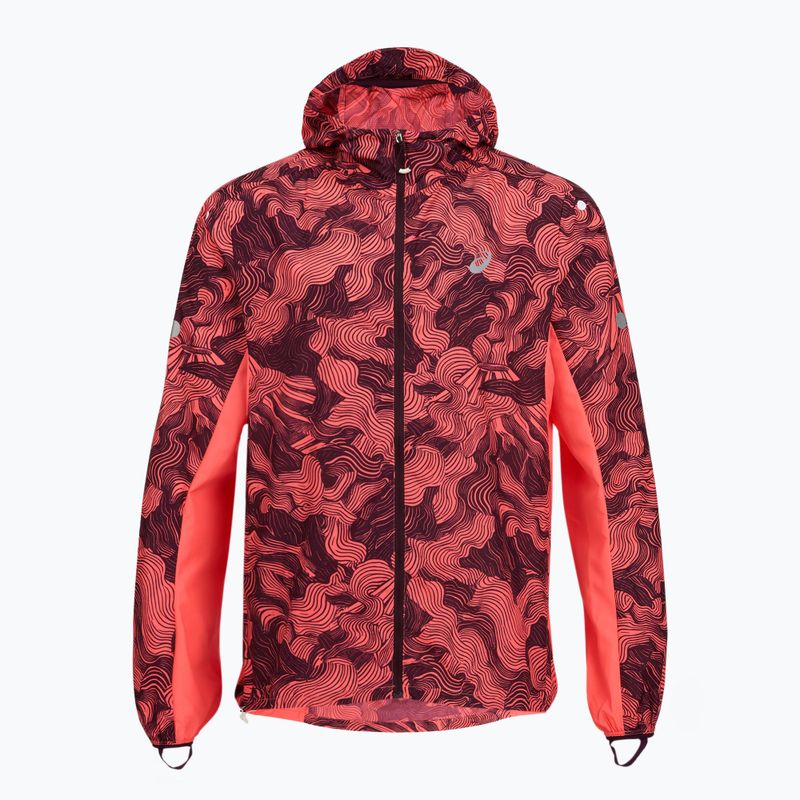 Vyriška bėgimo striukė Asics Fujitrail Packable Jacket blazing coral/dark aubergine 9