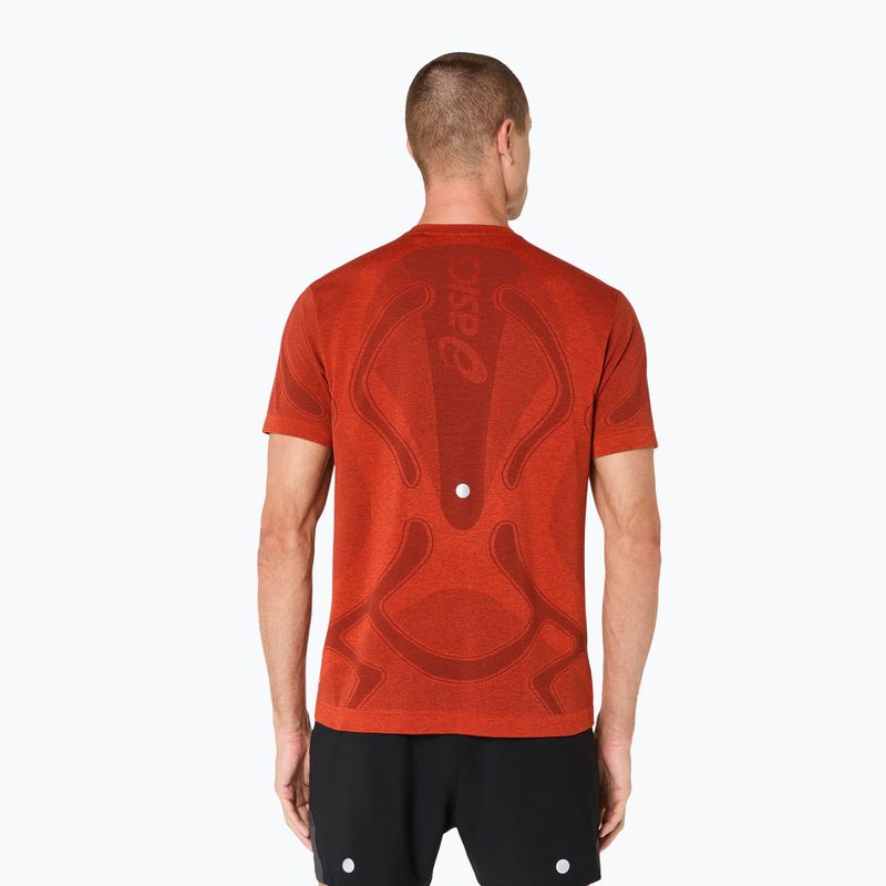 Vyriški bėgimo marškinėliai ASICS Road Seamless Top singed red 3