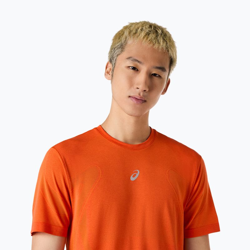 Vyriški bėgimo marškinėliai ASICS Road Seamless Top energy orange 4