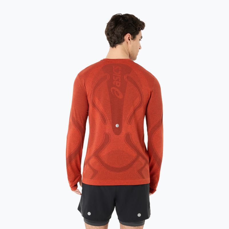 Vyriški bėgimo marškinėliai su ilgomis rankovėmis  ASICS Road Seamless Top singed red 2