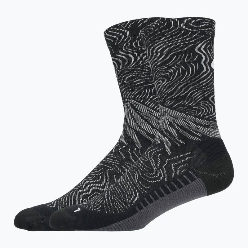 Kojinės ASICS Fujitrail Graphic Crew black/cloud grey 2