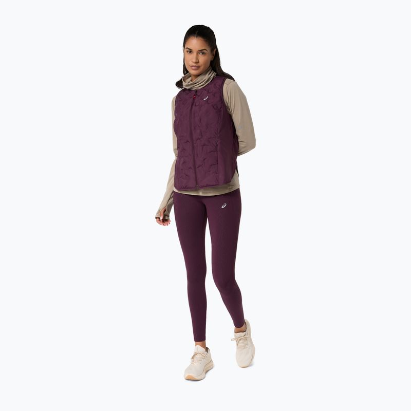 Moteriška bėgimo liemenė Asics Nagino Run Padded Gilet dark aubergine 2