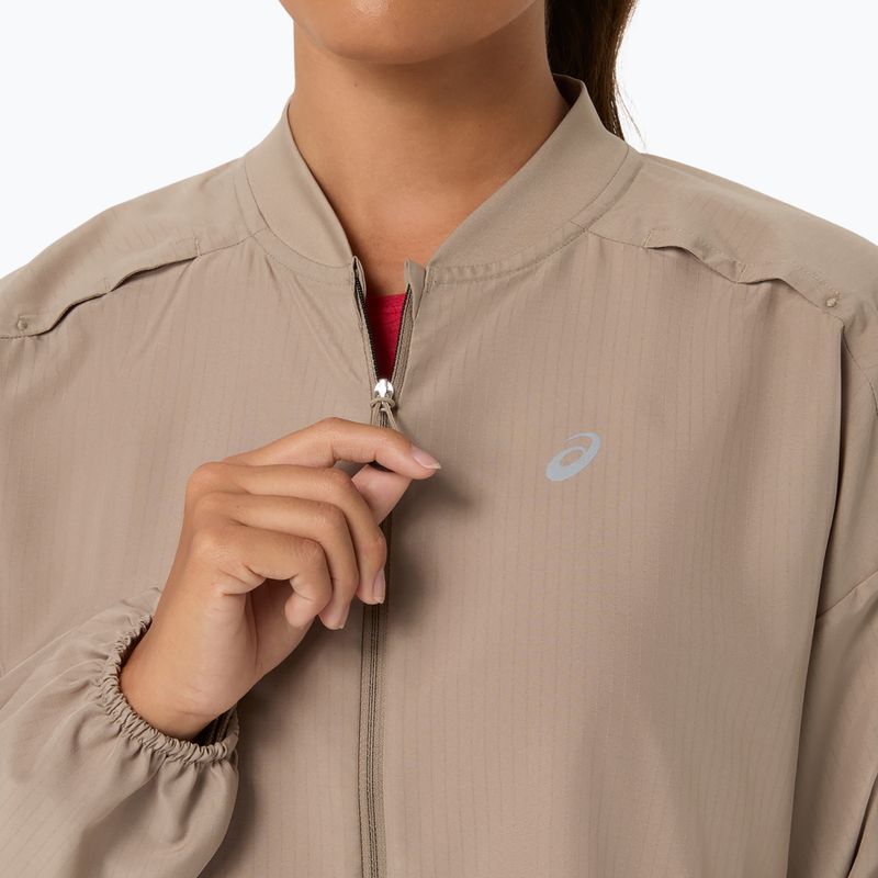Moteriška bėgimo striukė ASICS Nagino Run Adjustable Jacket greige 5
