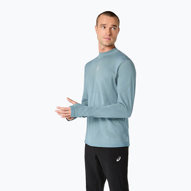 Vyriškas termoaktyvus džemperis ASICS Road Winter Seamless Top foggy teal 3